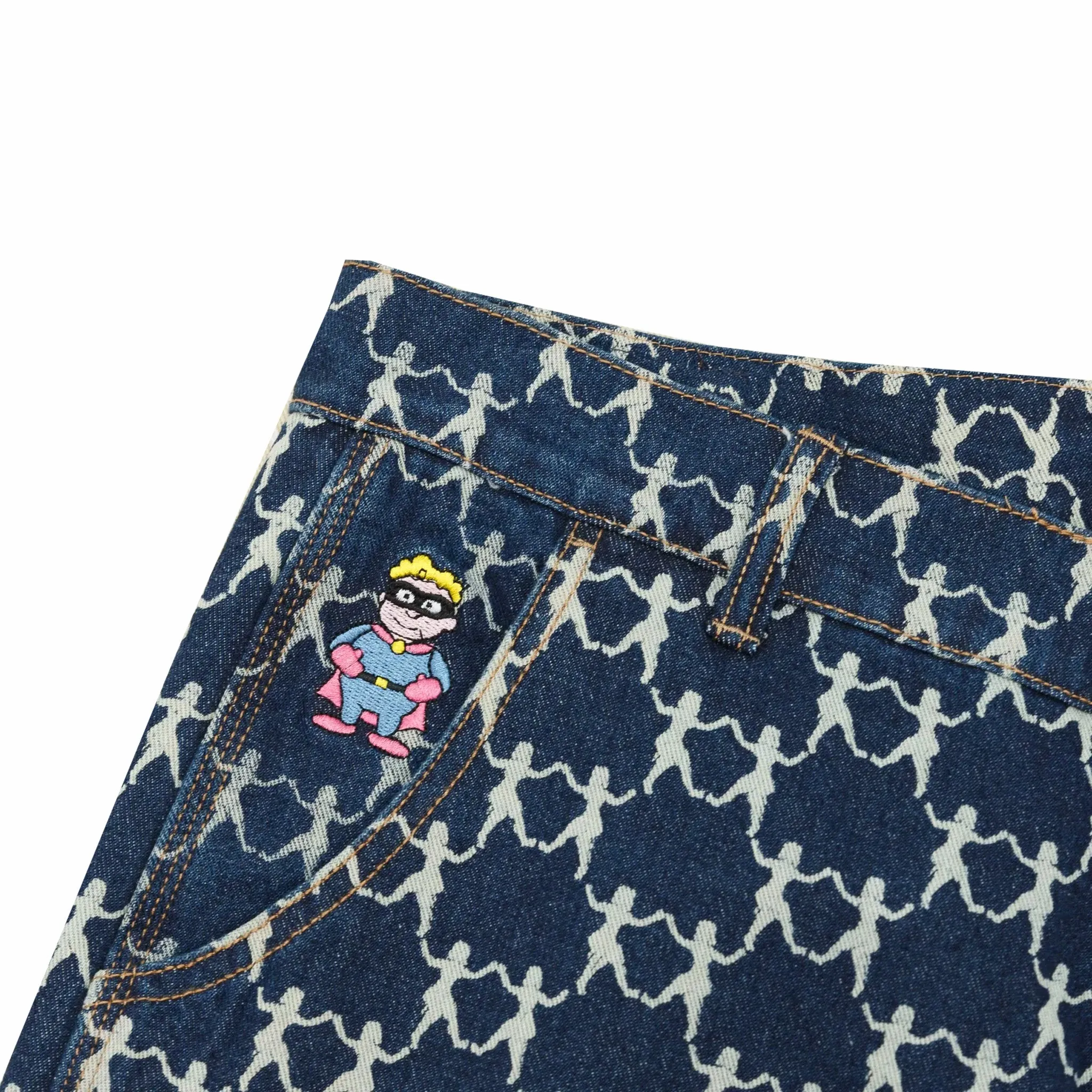 KidSuper Studios Dancing Ladies Print Pants (Blue)