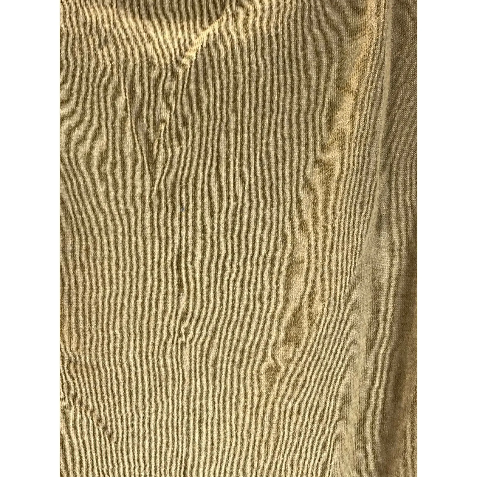 LANDS' END Men's Tan V-Neck Cotton Pullover Sweater Vest SZ L