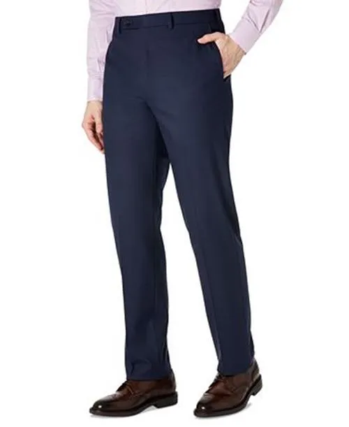Lauren Ralph Lauren Mens Classic fit Dress Pants 38 / 30 Navy Blue Solid