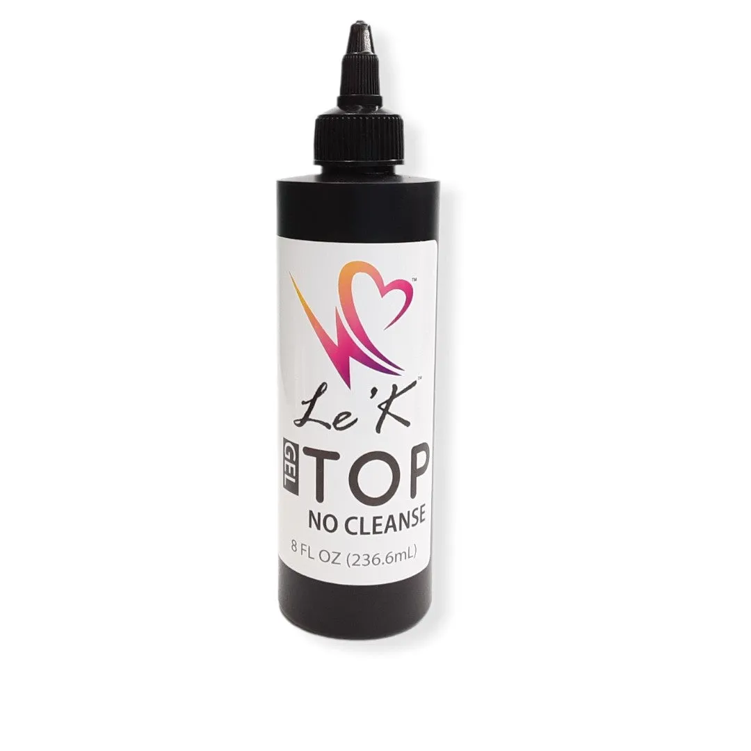 Le'K LED/UV Gel Top Coat Refill - No Cleanse 8oz