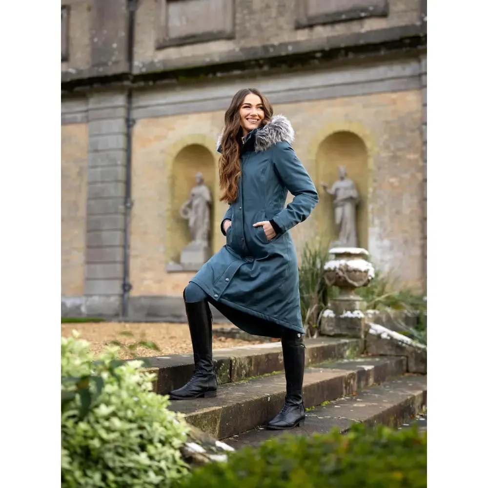 Lemieux Anya Waterproof Riding Coat Petrol