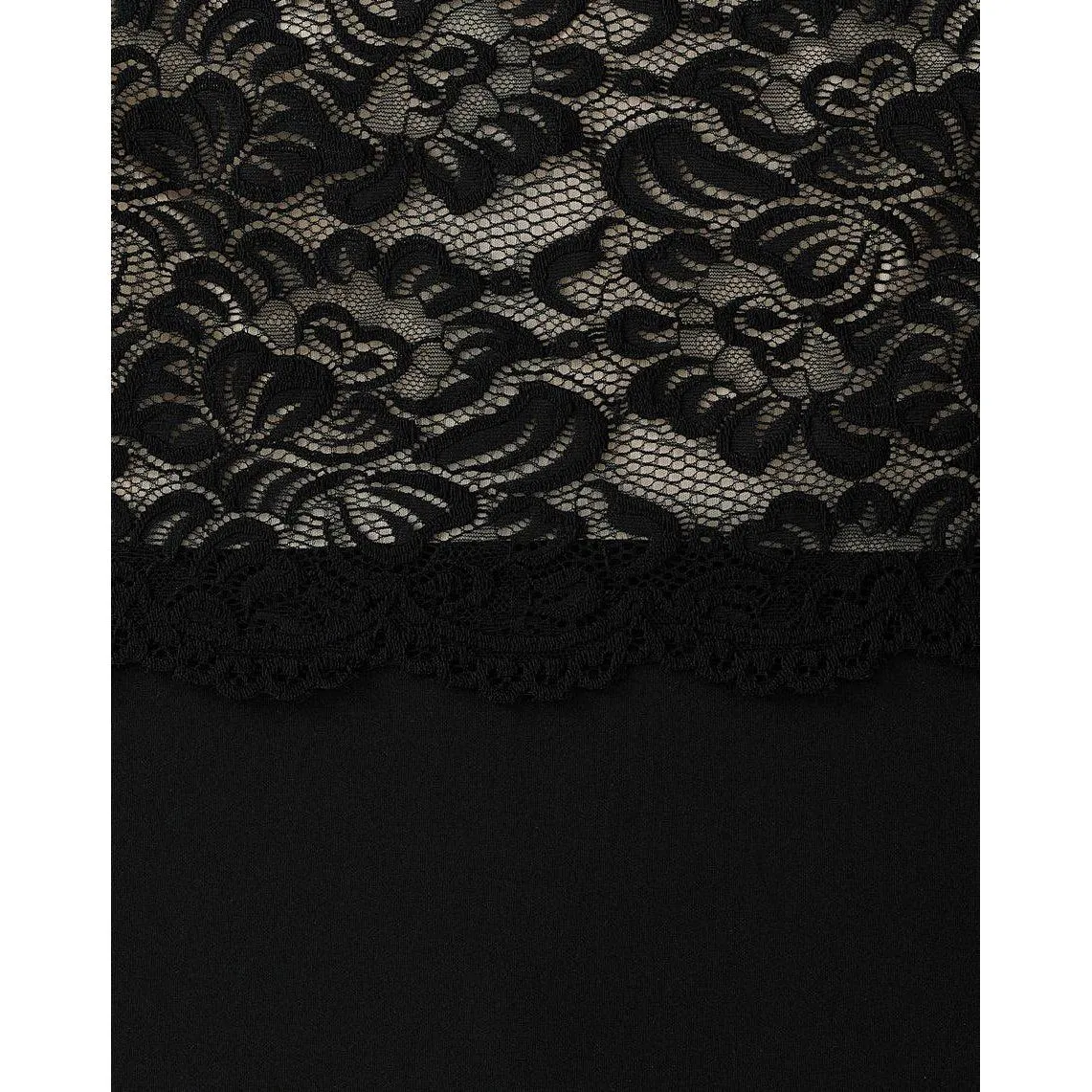 Lipstick Boutique Black Double Layered Lace Pencil Dress