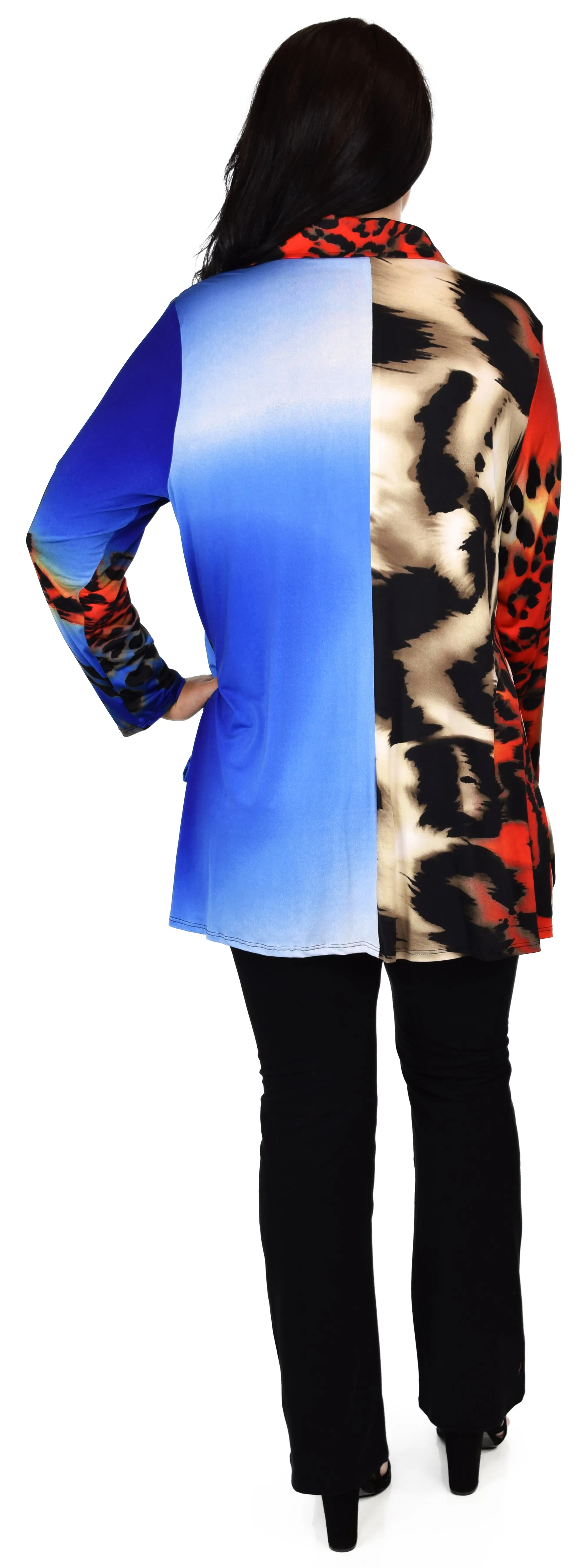 Made in USA, Celebrity Designer Exotic Print Tunic, Travelers Tunic,  Plus Size Tunic, Lagenlook Tunic, Large to 3XL