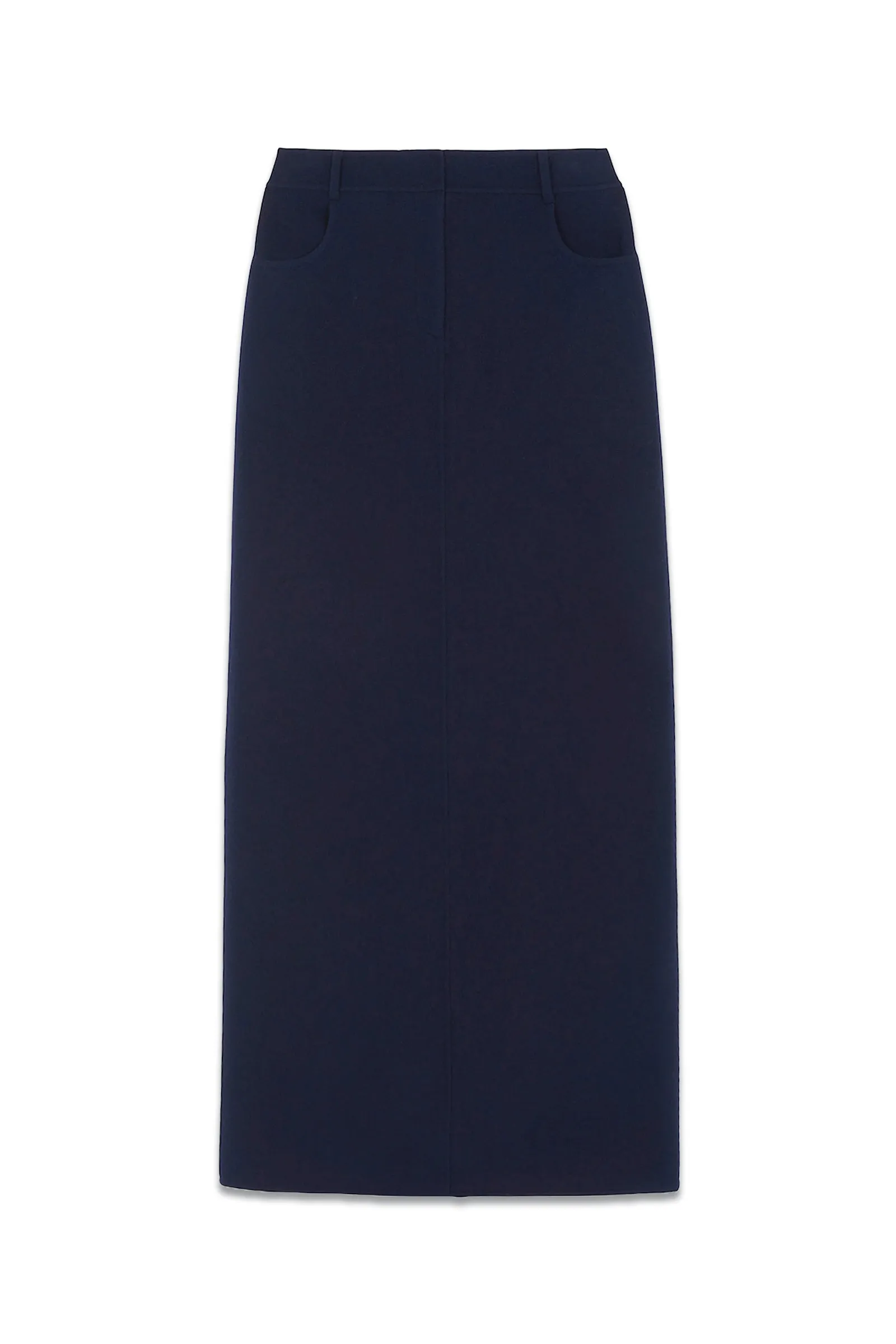 Malvo Long Wool Pencil Skirt