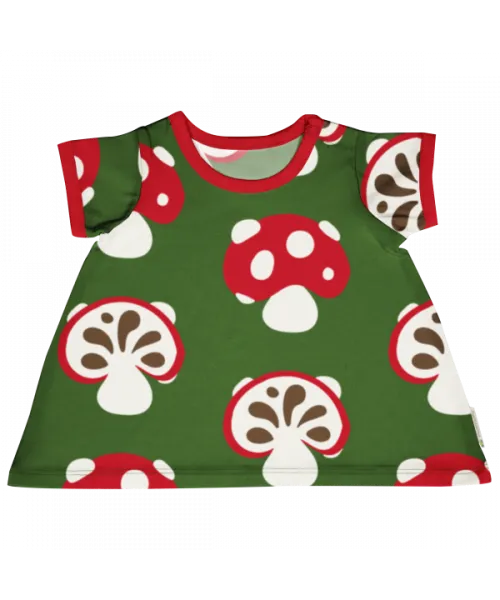 Maxomorra Nordic Mushroom Doll Short Sleeved Dress