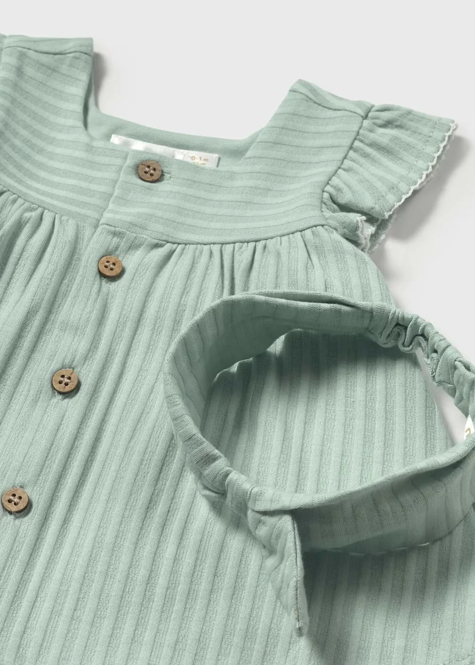 Mayoral Button Dress with Headband