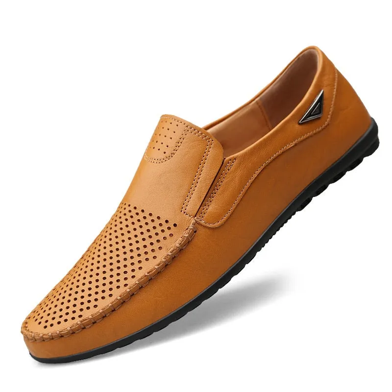Men's Casual Genuine Leather Shoes | Breathable Loafers
