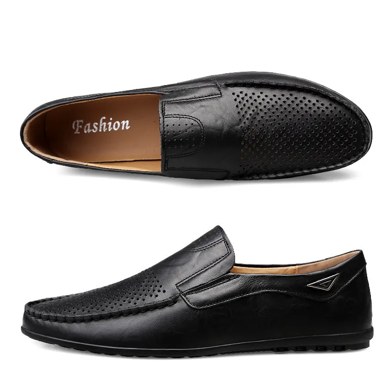 Men's Casual Genuine Leather Shoes | Breathable Loafers