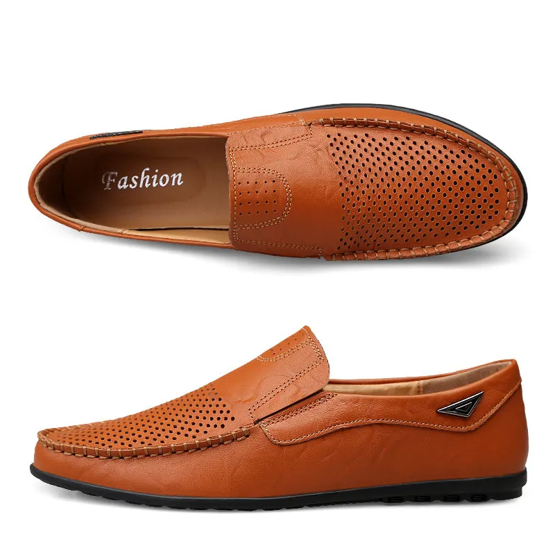 Men's Casual Genuine Leather Shoes | Breathable Loafers