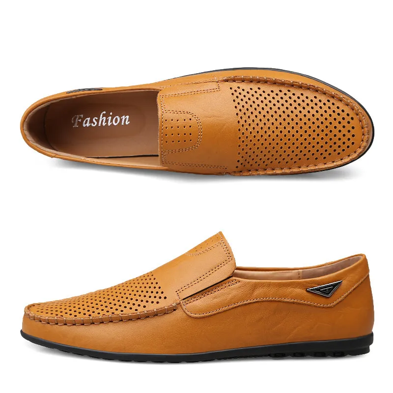 Men's Casual Genuine Leather Shoes | Breathable Loafers