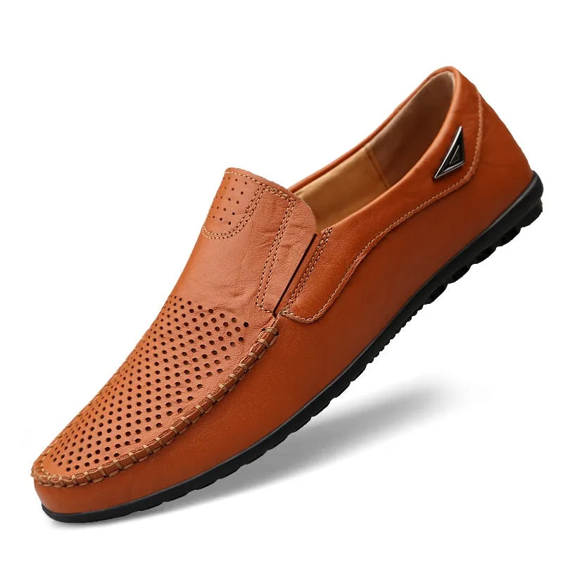 Men's Casual Genuine Leather Shoes | Breathable Loafers