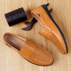 Men's Casual Genuine Leather Shoes | Breathable Loafers