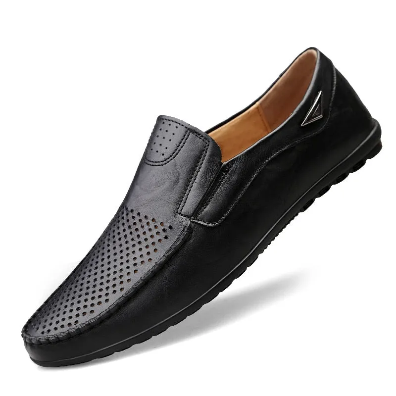 Men's Casual Genuine Leather Shoes | Breathable Loafers