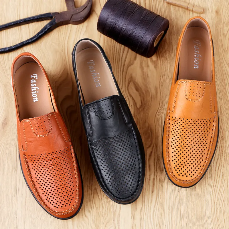 Men's Casual Genuine Leather Shoes | Breathable Loafers