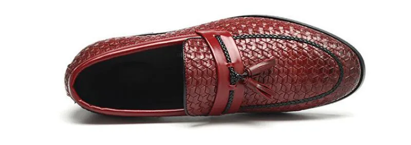 Men's Casual Leather Loafers With Tassels | Plus Size