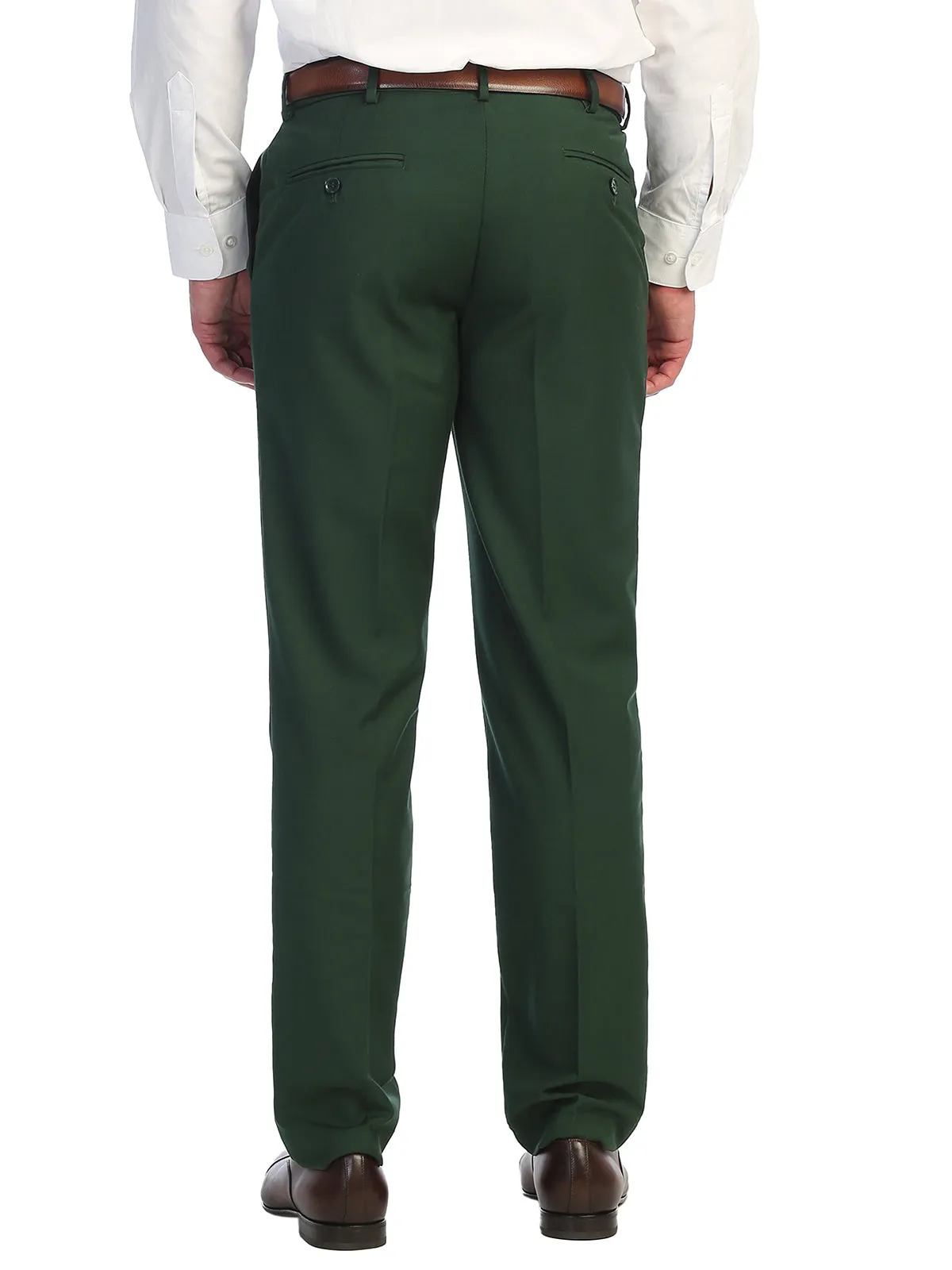 Men's Expandable Waist Dress Pants, Hunter Green