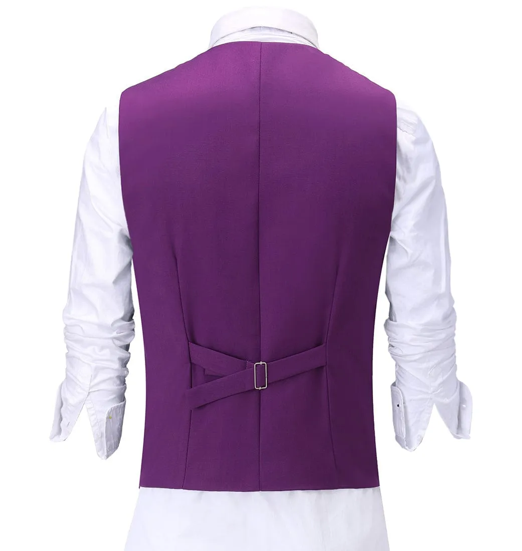 Men's Slim Fit 3 Piece Suit One Button Business Wedding (Blazer vest Pants)
