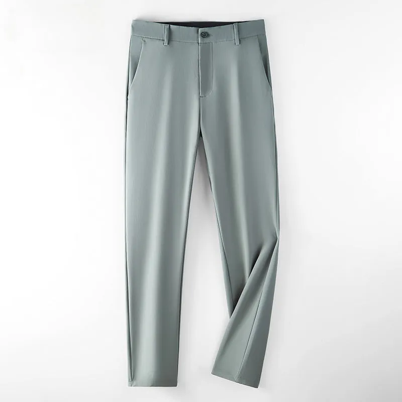 Men's Slim Solid Color Business Formal Casual Pants