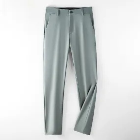 Men's Slim Solid Color Business Formal Casual Pants