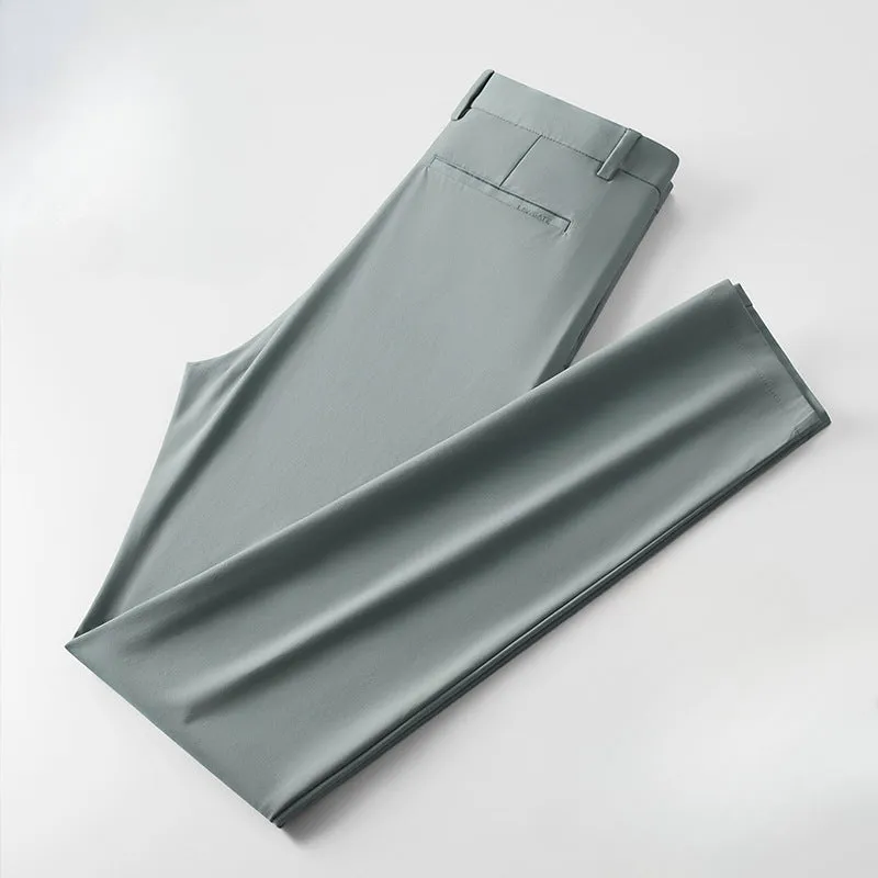 Men's Slim Solid Color Business Formal Casual Pants