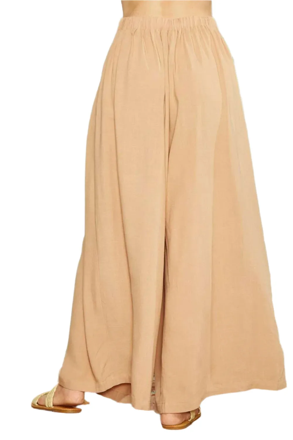 Mittoshop Wrap Pleating Detail Wide Leg Pants