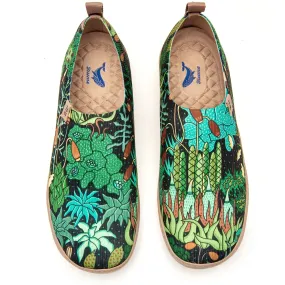 Moss Meadow by Ester Bernaldo De Quirós Women's Slip-On Shoes, Painted Canvas Sneaker