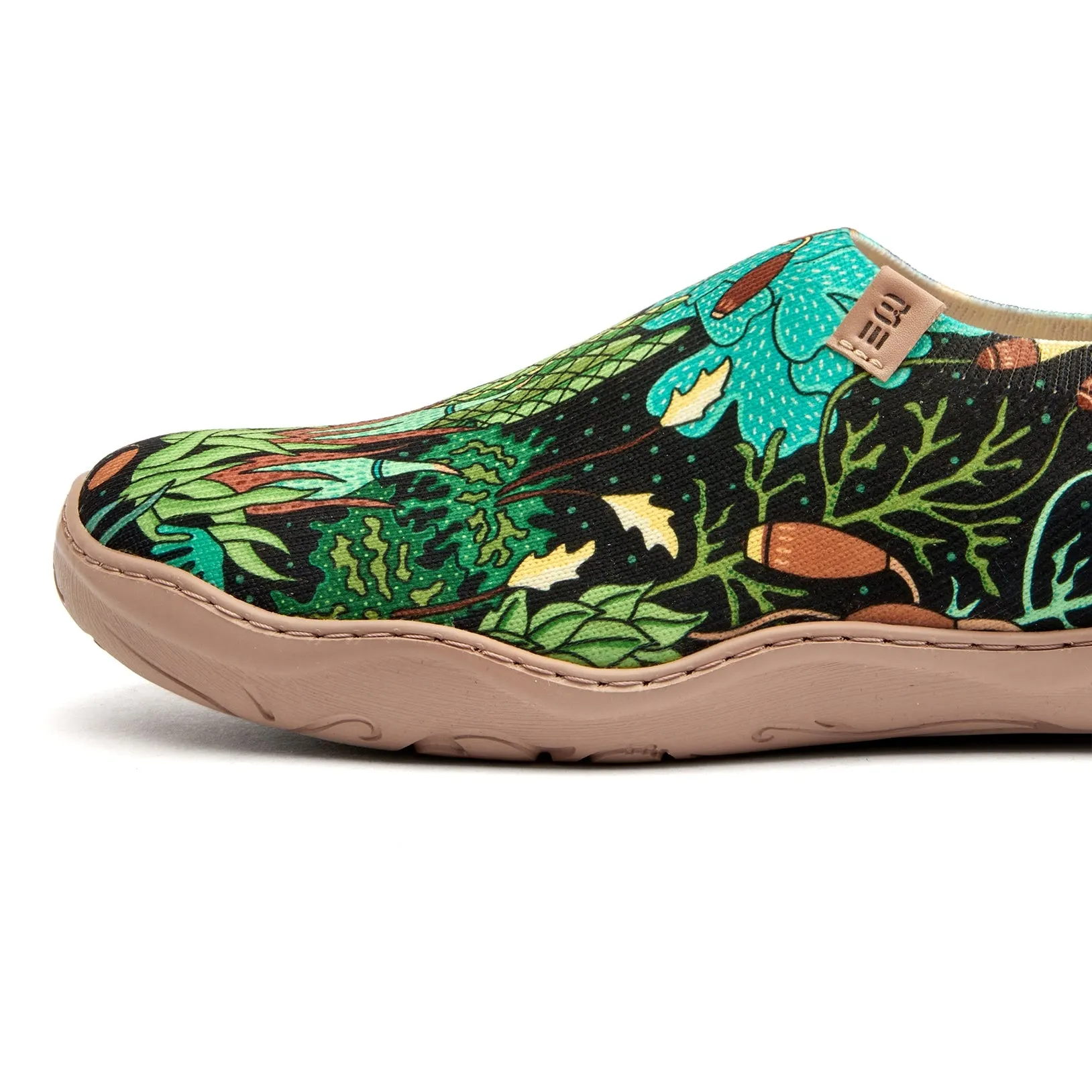 Moss Meadow by Ester Bernaldo De Quirós Women's Slip-On Shoes, Painted Canvas Sneaker