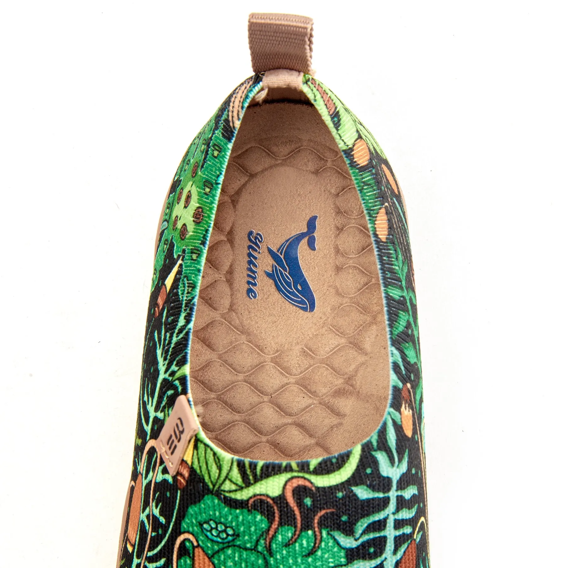 Moss Meadow by Ester Bernaldo De Quirós Women's Slip-On Shoes, Painted Canvas Sneaker