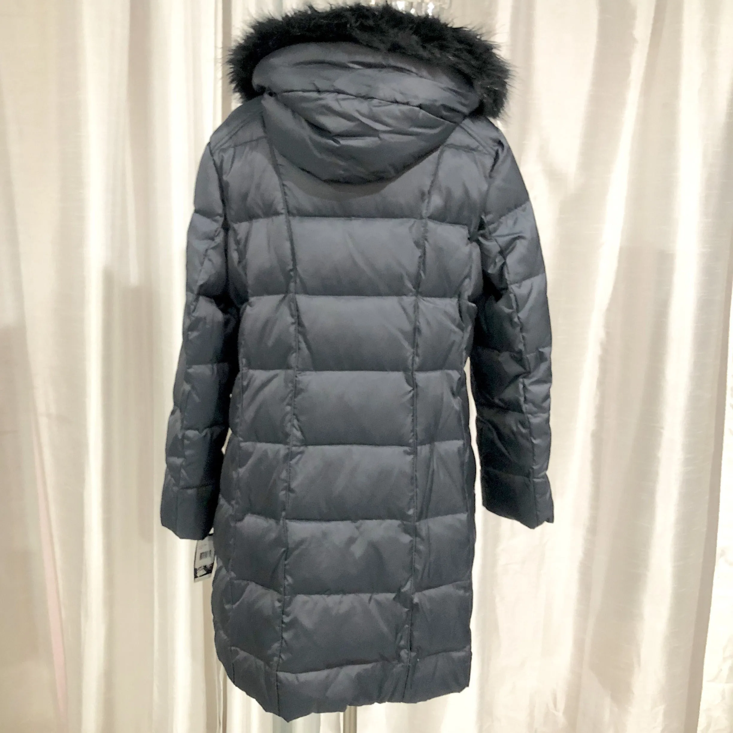 NAUTICA Navy Down Feather Puffer Jacket Size L NWT