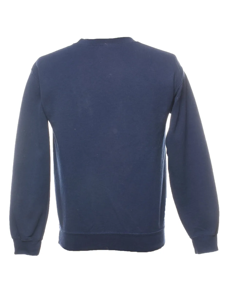 Navy & Yellow Goodrich Martians Printed Sweatshirt - S