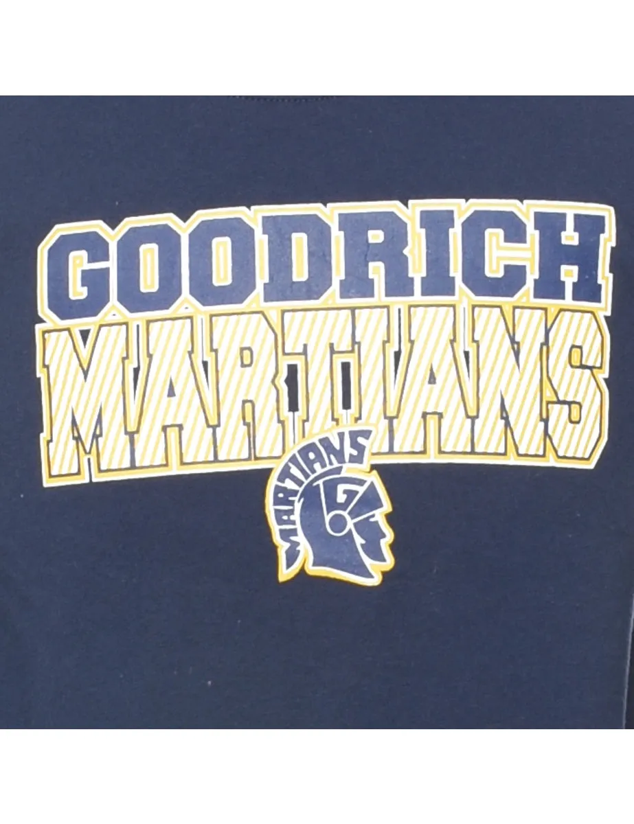 Navy & Yellow Goodrich Martians Printed Sweatshirt - S