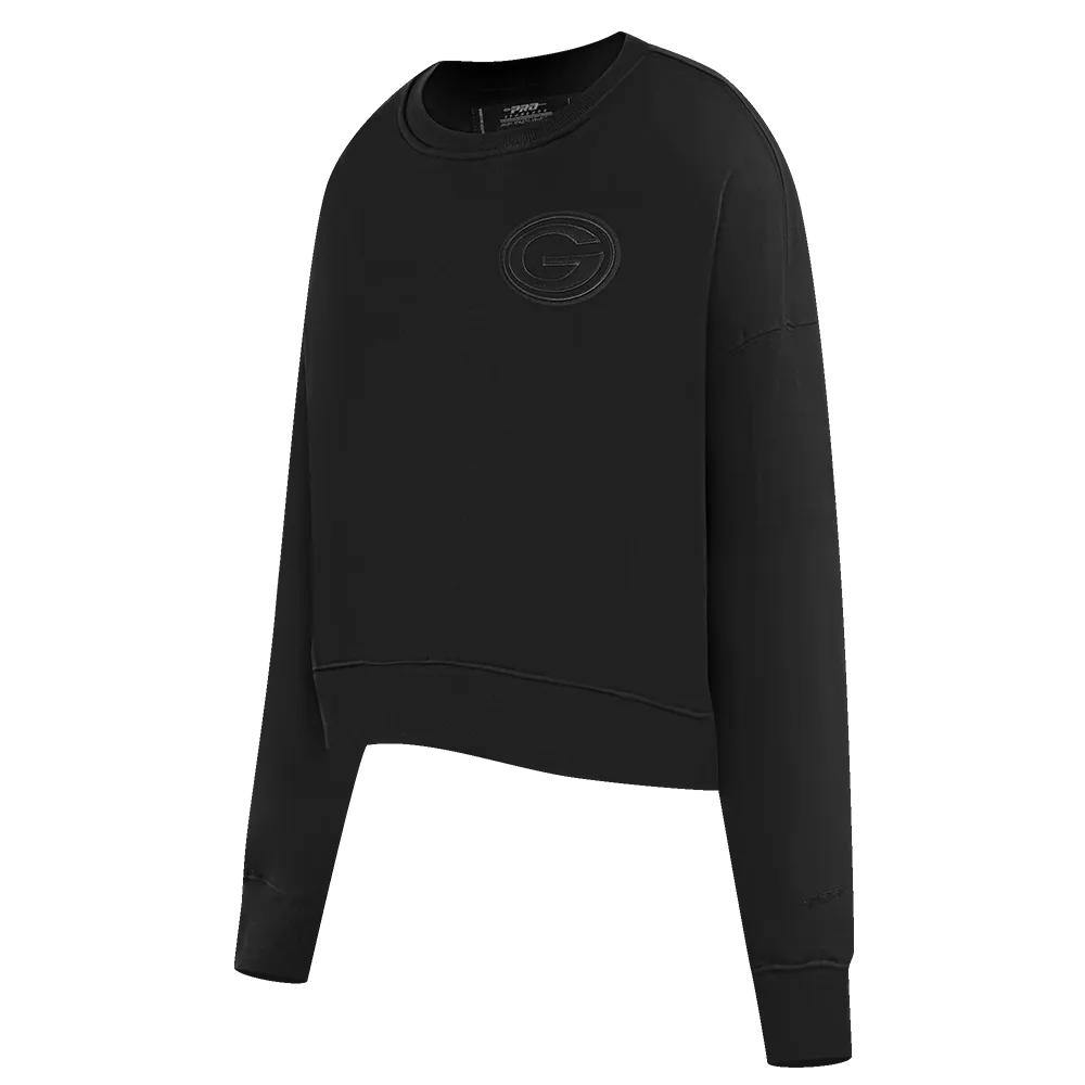 NFL GREEN BAY PACKERS NEUTRAL WOMEN'S CREWNECK (BLACK)