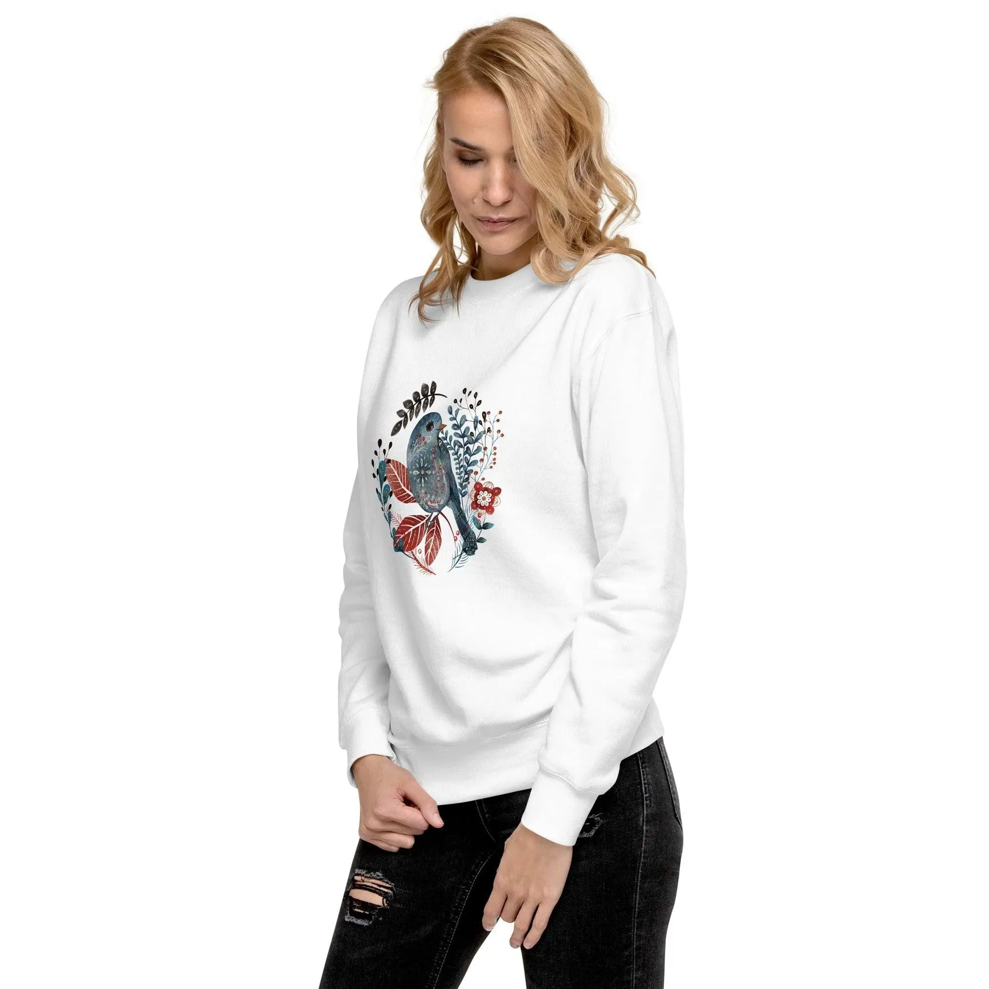 Nordic Winter Sweatshirt - Bird