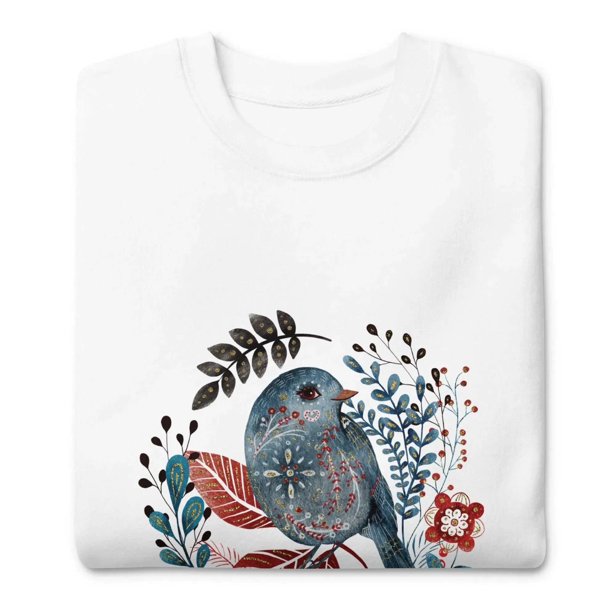 Nordic Winter Sweatshirt - Bird