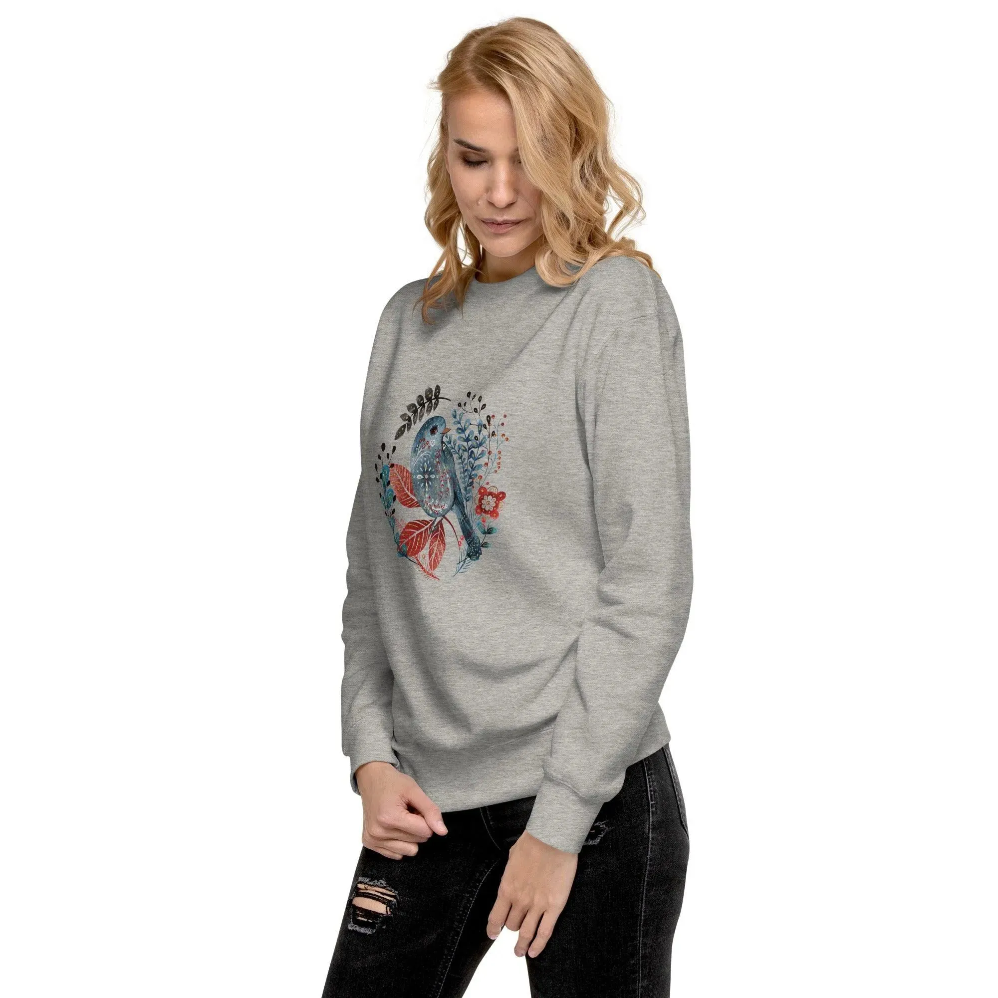 Nordic Winter Sweatshirt - Bird