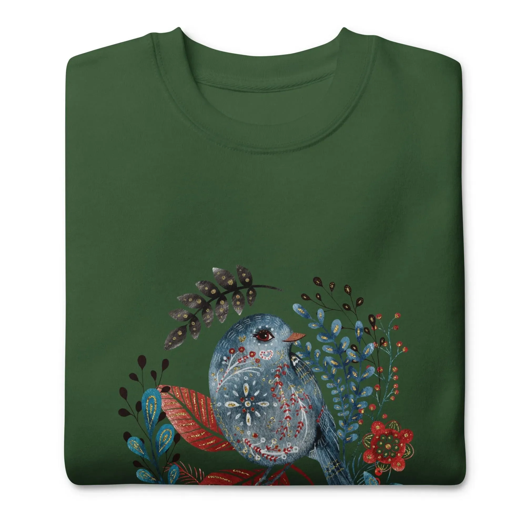 Nordic Winter Sweatshirt - Bird