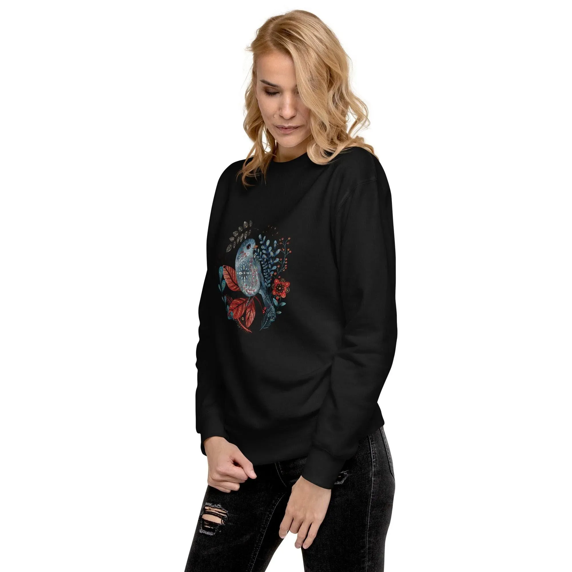 Nordic Winter Sweatshirt - Bird