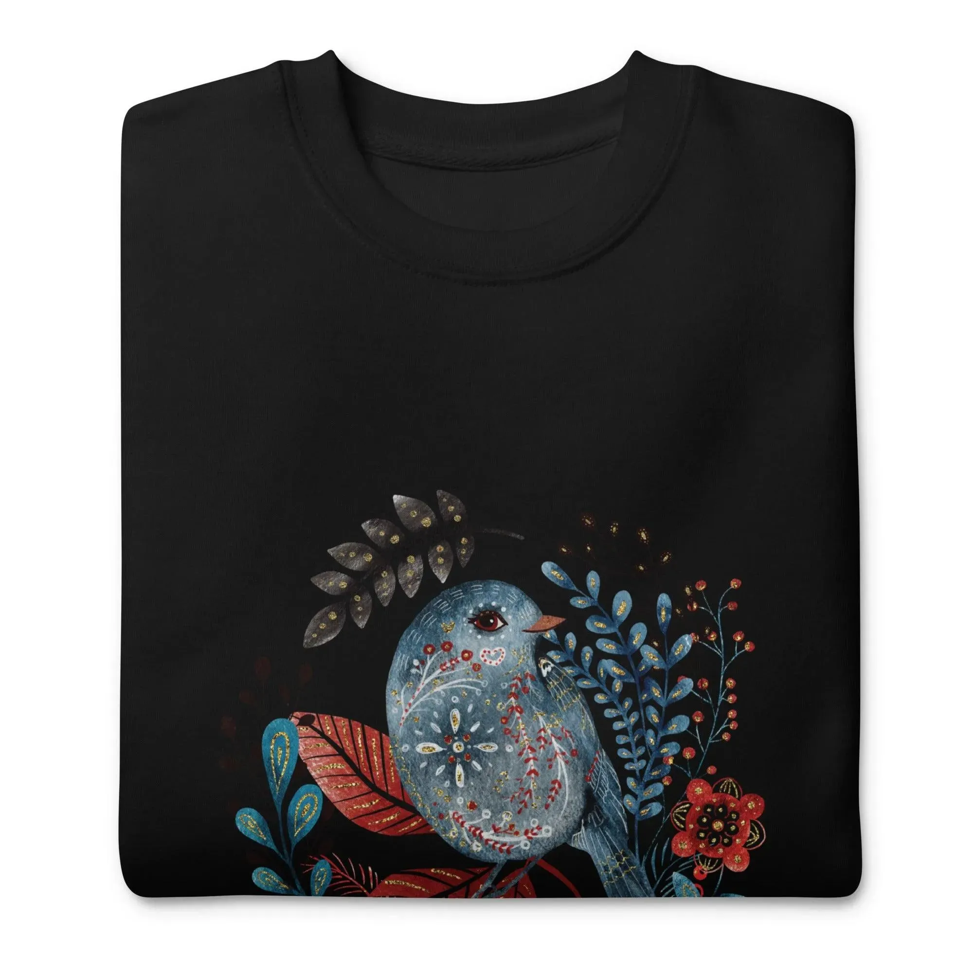 Nordic Winter Sweatshirt - Bird