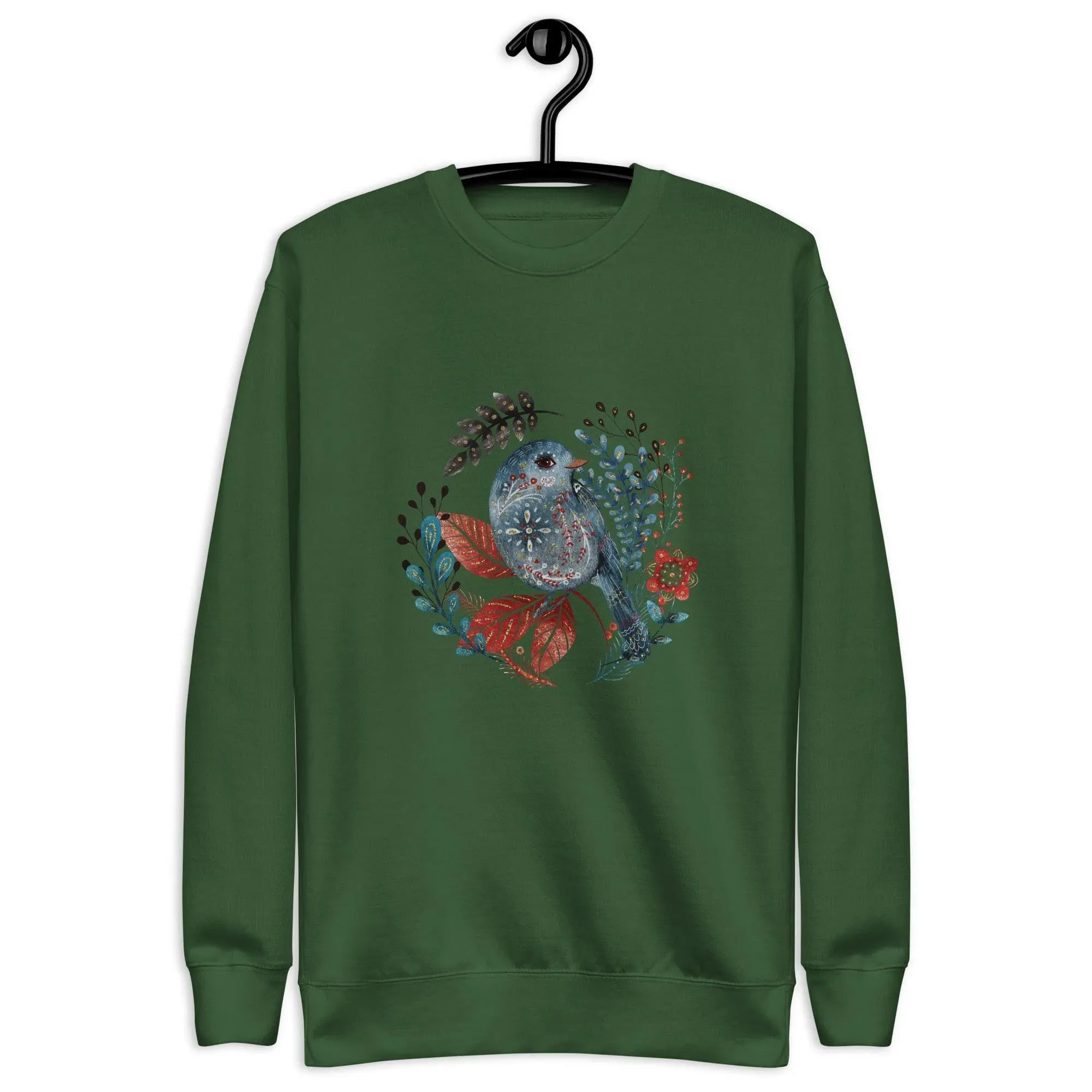 Nordic Winter Sweatshirt - Bird