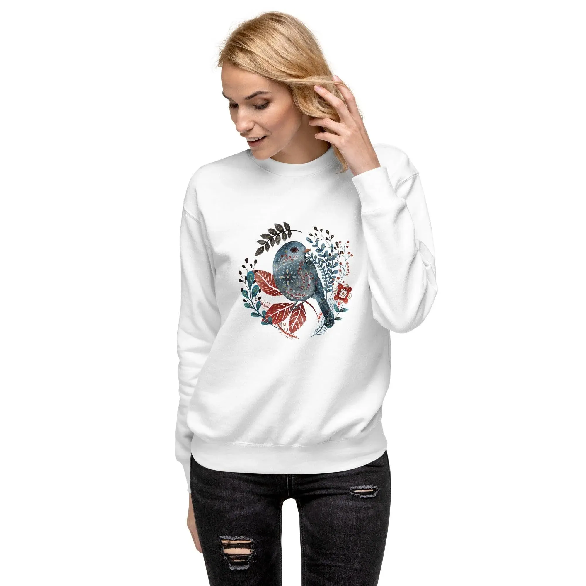 Nordic Winter Sweatshirt - Bird