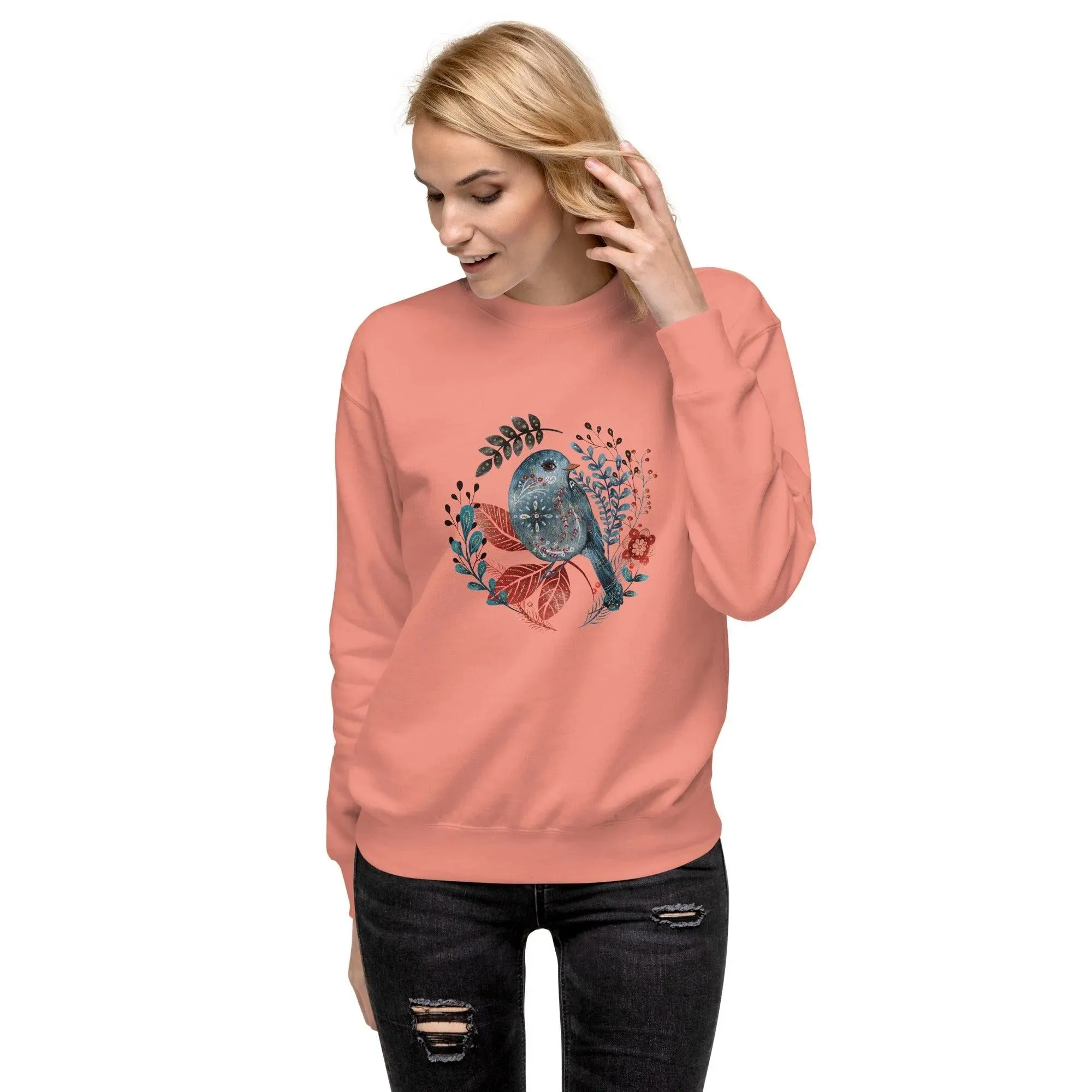 Nordic Winter Sweatshirt - Bird