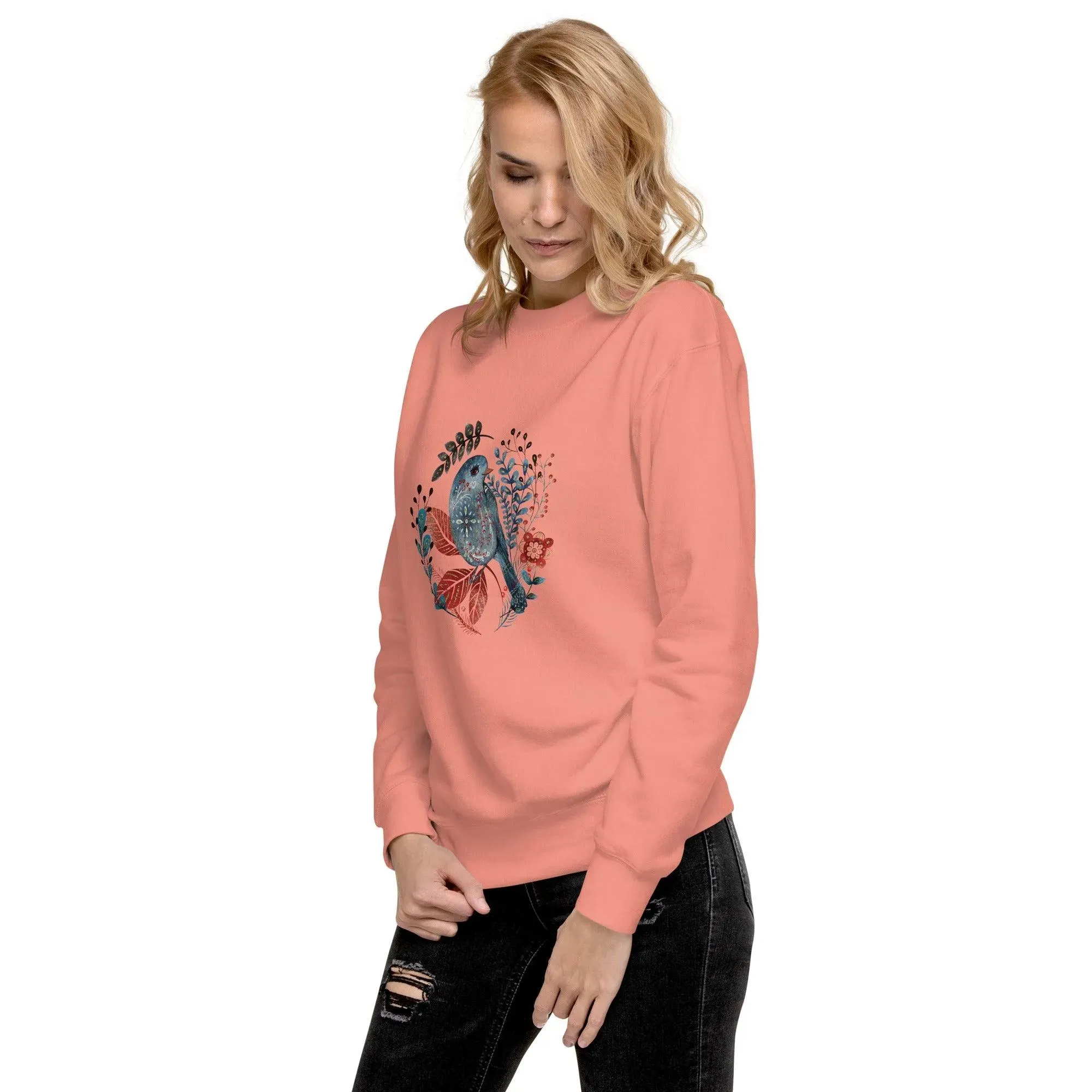 Nordic Winter Sweatshirt - Bird
