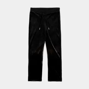 OG Bling Velour Track Womens Pants (Black)