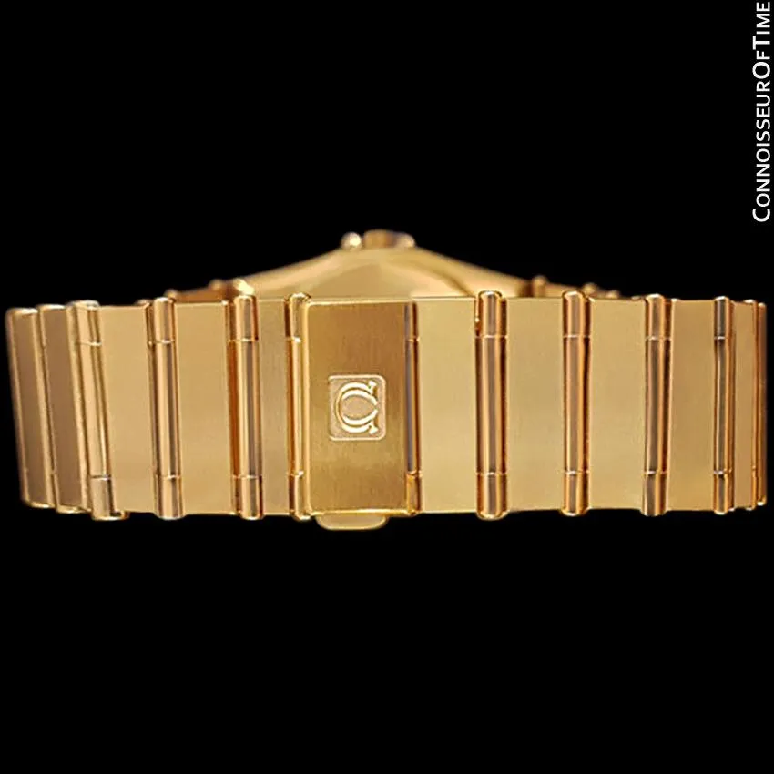 Omega Constellation Mens 35mm, Quartz, Day Date - 18K Gold Plated & Diamonds