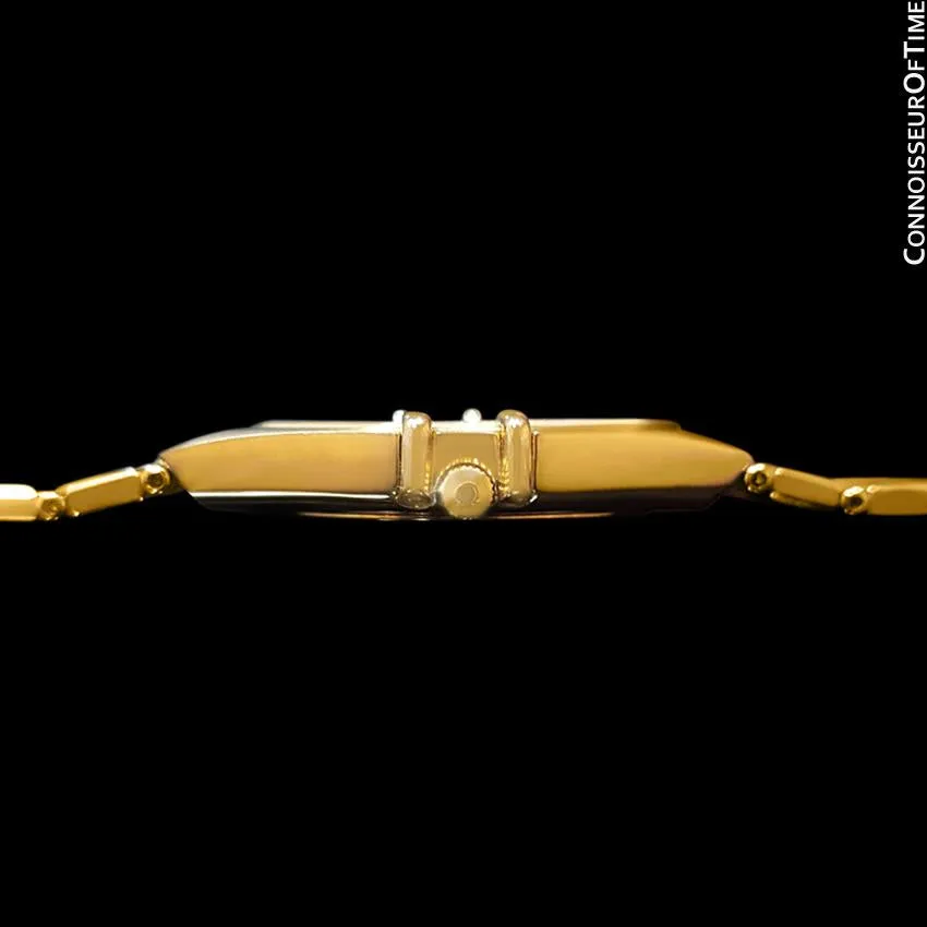 Omega Constellation Mens 35mm, Quartz, Day Date - 18K Gold Plated & Diamonds