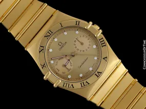Omega Constellation Mens 35mm, Quartz, Day Date - 18K Gold Plated and Diamonds