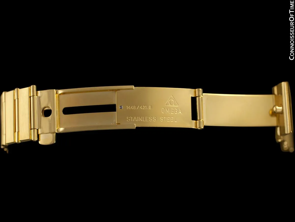 Omega Constellation Mens 35mm, Quartz, Day Date - 18K Gold Plated and Diamonds