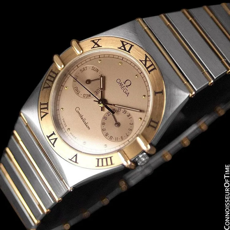 Omega Constellation Mens 35mm, Quartz, Day-Date - Stainless Steel & 18K Gold