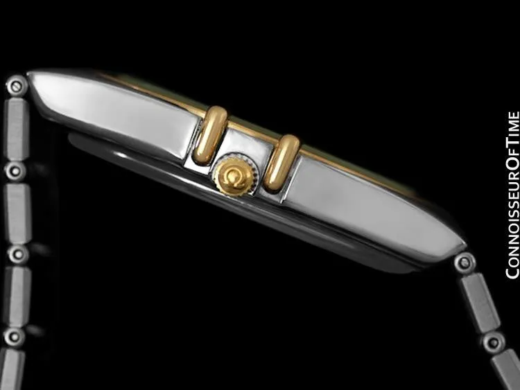 Omega Constellation Mens 35mm Watch, Quartz, Date - Brushed Stainless Steel & 18K Gold