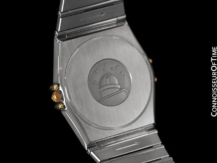 Omega Constellation Mens 35mm Watch, Quartz, Date - Brushed Stainless Steel & 18K Gold
